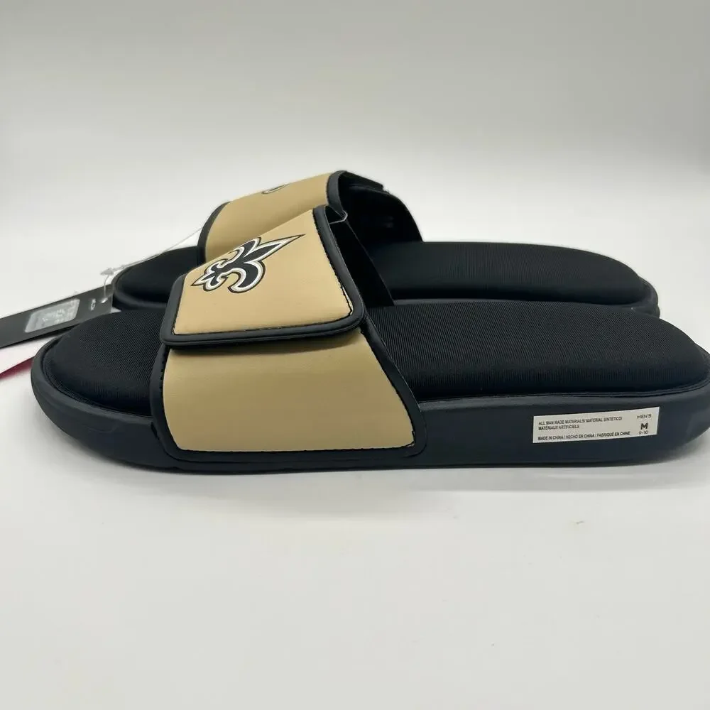 New Orleans Slides Mens M 9-10  Black Foco Slip On Foam‎ Sport Slide Sandals NEW